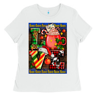 White love coffee cup Christmas Ladies Tee - AdoDesignShop