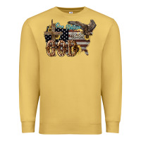 Antique Gold One nation under god 4th of july Premium Sweatshirt - HowdyJamesFarm
