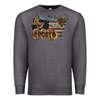 Charcoal Heather One nation under god 4th of july Premium Sweatshirt - HowdyJamesFarm