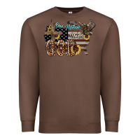Chestnut One nation under god 4th of july Premium Sweatshirt - HowdyJamesFarm