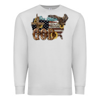 Dove Grey One nation under god 4th of july Premium Sweatshirt - HowdyJamesFarm