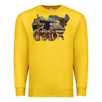 Lemon One nation under god 4th of july Premium Sweatshirt - HowdyJamesFarm