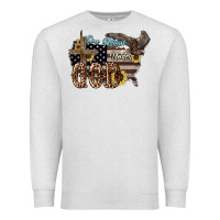 Oatmeal Heather One nation under god 4th of july Premium Sweatshirt - HowdyJamesFarm