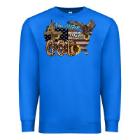 True Royal One nation under god 4th of july Premium Sweatshirt - HowdyJamesFarm