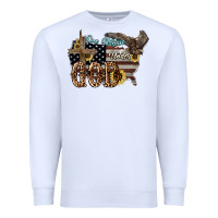 White One nation under god 4th of july Premium Sweatshirt - HowdyJamesFarm