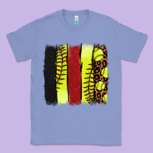 Softball Brushstroke Classic Tee Designed By Nancycooperartshop