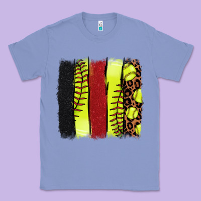 Softball Brushstroke Classic Tee Designed By Nancycooperartshop