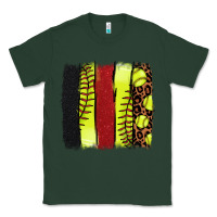 Sports Green softball brushstroke Classic Tee - NancyCooperArtShop