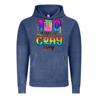 Vintage Denim 100 days of cray cray Vintage Hoodie - MaliasSmallBusiness