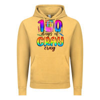Vintage Mustard 100 days of cray cray Vintage Hoodie - MaliasSmallBusiness