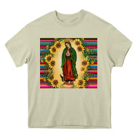 Mossy our lady of guadalupe Heavy Core Tee - JahusDesignShop