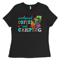 Black weekend coffee and camping Ladies Tee - AdoDesignShop
