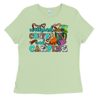 Matcha weekend coffee and camping Ladies Tee - AdoDesignShop