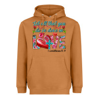 Meerkat Let all that you do be done in love 1 corinthians Heavyweight Hoodie - HowdyJamesFarm