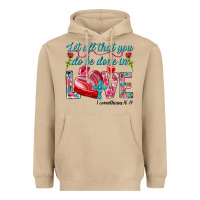 Mushroom Let all that you do be done in love 1 corinthians Heavyweight Hoodie - HowdyJamesFarm