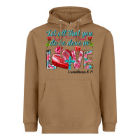 Toasted Coconut Let all that you do be done in love 1 corinthians Heavyweight Hoodie - HowdyJamesFarm