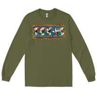 Army Green Texas Long Sleeve Tee - JahusDesignShop
