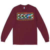 Burgundy Texas Long Sleeve Tee - JahusDesignShop