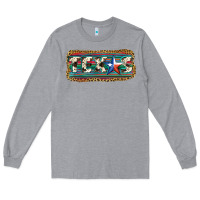 Heather Grey Texas Long Sleeve Tee - JahusDesignShop
