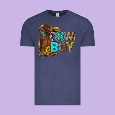 Western Cowboy Vintage Tee Designed By Nancycooperartshop