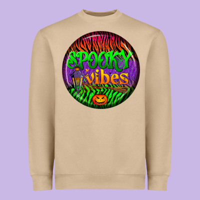 Halloween Round Earrings 2 Heavyweight Sweatshirt Designed By Bundleandbundleshop