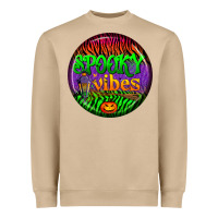 Mushroom halloween round earrings 2 Heavyweight Sweatshirt - BundleAndBundleShop