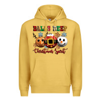 Antique Gold balls deep christmas spirit Premium Hoodie - CowGirlArtShop