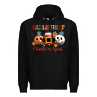 Black balls deep christmas spirit Premium Hoodie - CowGirlArtShop