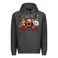 Charcoal Heather balls deep christmas spirit Premium Hoodie - CowGirlArtShop