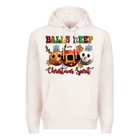 Pale Pink balls deep christmas spirit Premium Hoodie - CowGirlArtShop