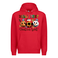 Red balls deep christmas spirit Premium Hoodie - CowGirlArtShop