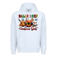 White balls deep christmas spirit Premium Hoodie - CowGirlArtShop