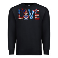 Black 4th Of July love gnome Premium Sweatshirt - HowdyJamesFarm