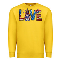 Lemon 4th Of July love gnome Premium Sweatshirt - HowdyJamesFarm