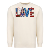 Sandshell 4th Of July love gnome Premium Sweatshirt - HowdyJamesFarm