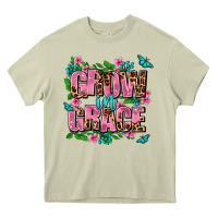 Mossy grow in grace Heavy Core Tee - AdoDesignShop