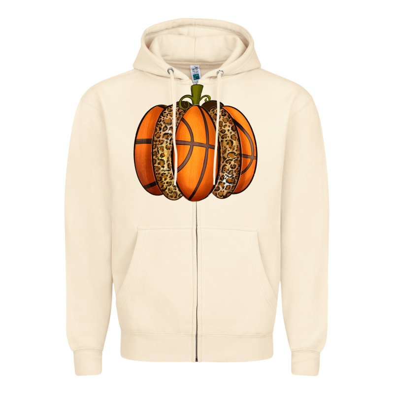 Basketball Pumpkin Zipper Hoodie by texasbilliewilder | Teevron