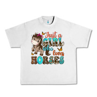 Lunar Rock just a girl who loves horses Urban Heavy Tee - NancyCooperArtShop