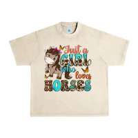 Sandshell just a girl who loves horses Urban Heavy Tee - NancyCooperArtShop