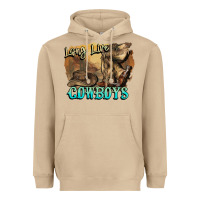 Mushroom Long live Cowboys boots hat Heavyweight Hoodie - HowdyJamesFarm