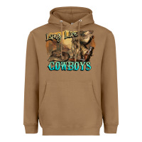 Toasted Coconut Long live Cowboys boots hat Heavyweight Hoodie - HowdyJamesFarm