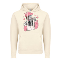 Vintage Artic skeleton girl valentine's day Vintage Hoodie - MaliasSmallBusiness