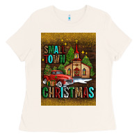 Bone small town christmas church Ladies Tee - AdoDesignShop