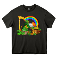 Asphalt st patricks day  rainbow shamrocks Heavy Core Tee - AdoDesignShop