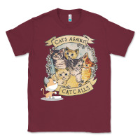Burgundy Cats Against Cat Calls Classic Tee - Bettercallsaul