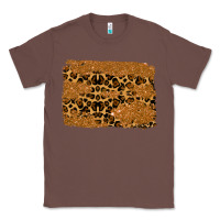 Chestnut leopard glitter background Classic Tee - RanaPortraitStore