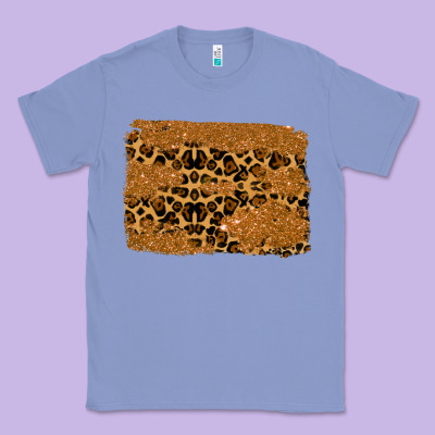 Leopard Glitter Background Classic Tee Designed By Ranaportraitstore