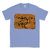 Colony Blue leopard glitter background Classic Tee - RanaPortraitStore