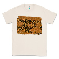 Natural leopard glitter background Classic Tee - RanaPortraitStore
