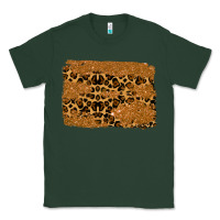 Sports Green leopard glitter background Classic Tee - RanaPortraitStore